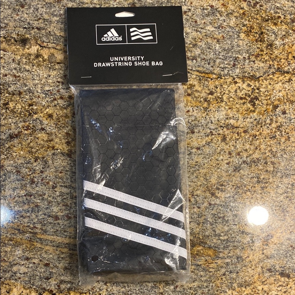 Adidas Black and White University Drawsting Bag